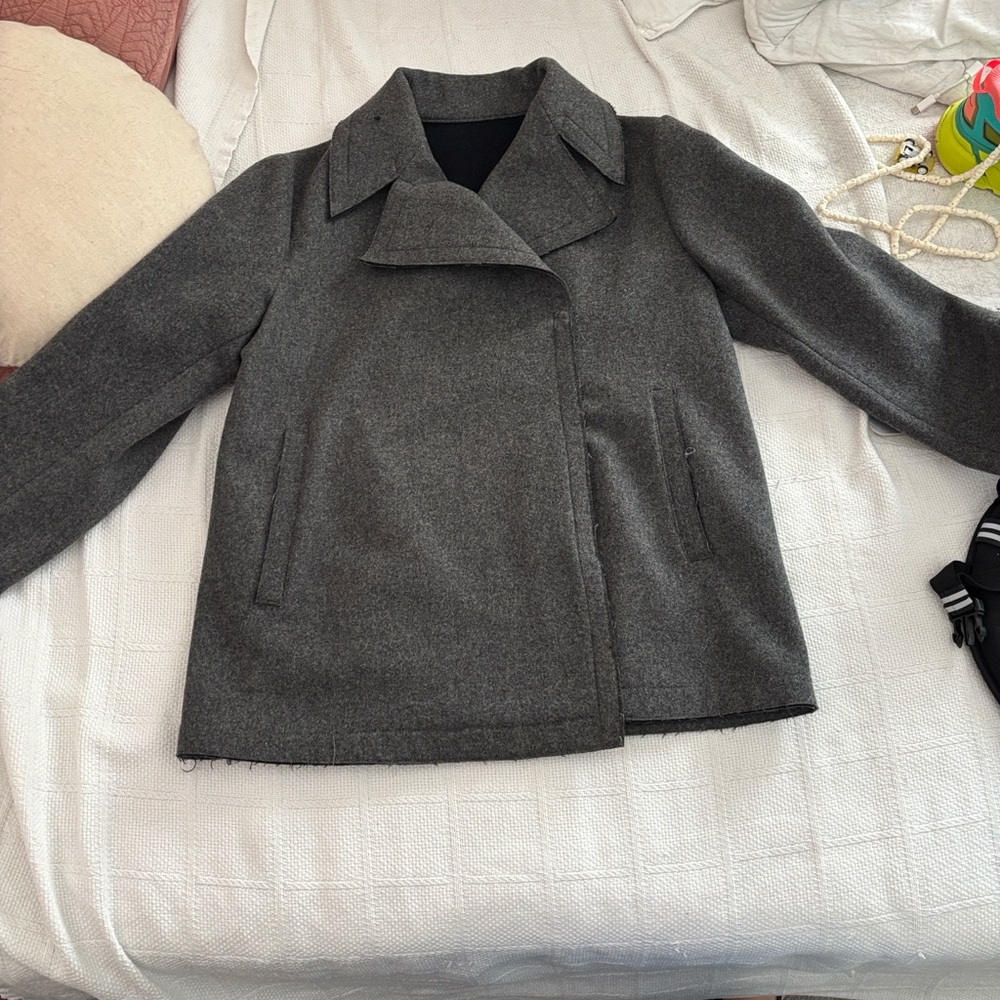 120% Women's Gray Wool Jacket